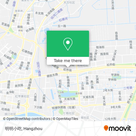 明明小吃 map