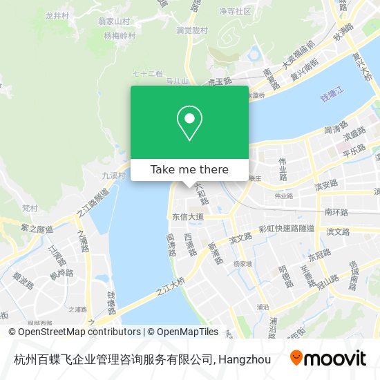 杭州百蝶飞企业管理咨询服务有限公司 map