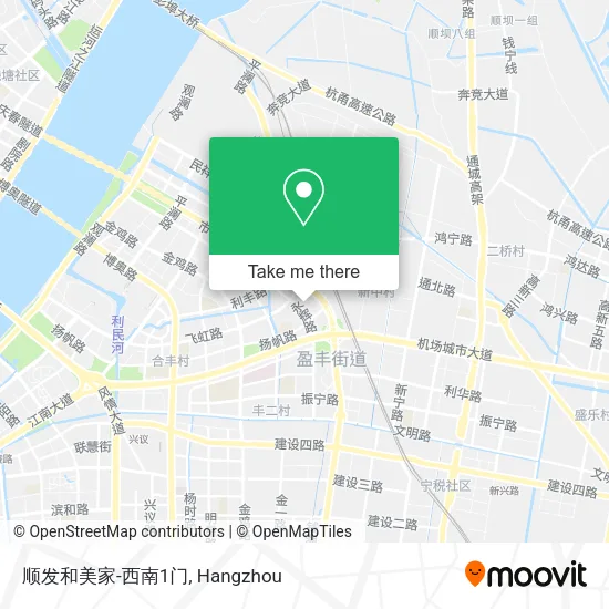 顺发和美家-西南1门 map