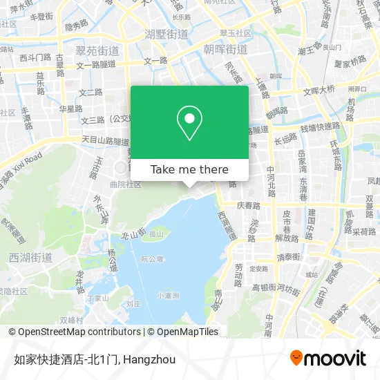 如家快捷酒店-北1门 map