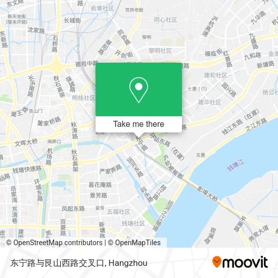 东宁路与艮山西路交叉口 map