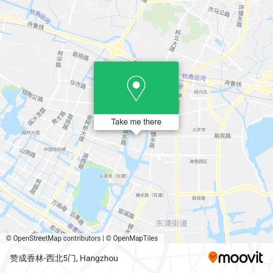 赞成香林-西北5门 map