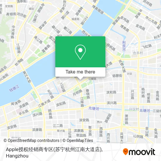 Apple授权经销商专区(苏宁杭州江南大道店) map