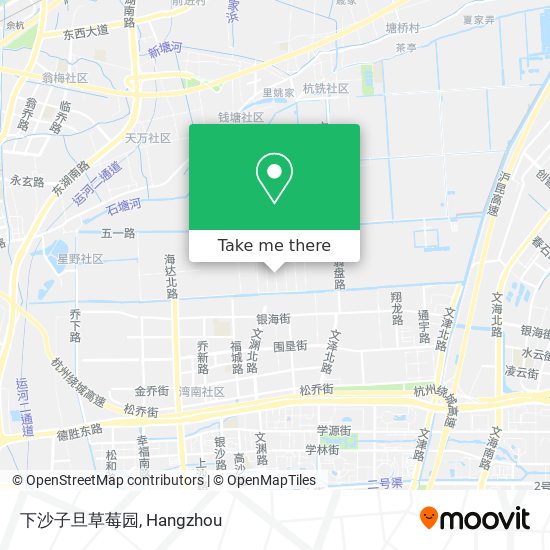 下沙子旦草莓园 map