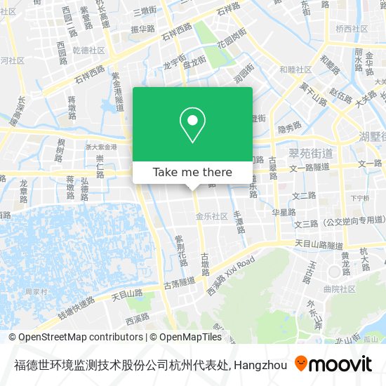 福德世环境监测技术股份公司杭州代表处 map