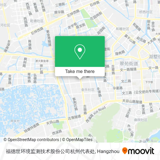 福德世环境监测技术股份公司杭州代表处 map