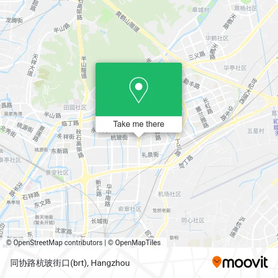 同协路杭玻街口(brt) map