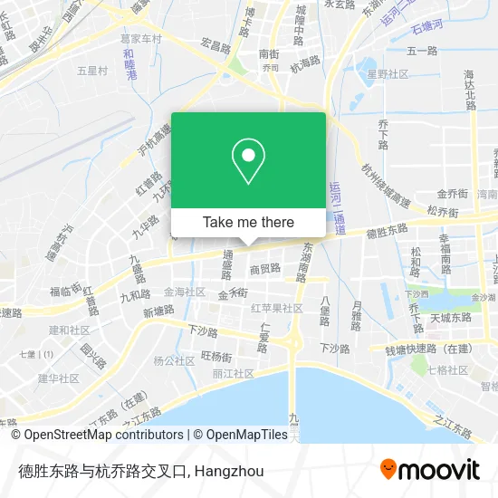 德胜东路与杭乔路交叉口 map