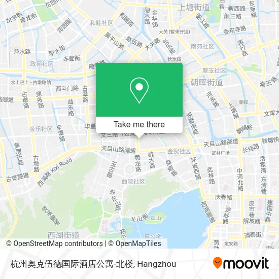 杭州奥克伍德国际酒店公寓-北楼 map