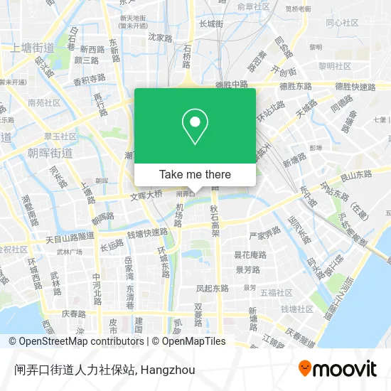 闸弄口街道人力社保站 map