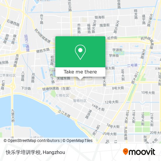 快乐学培训学校 map