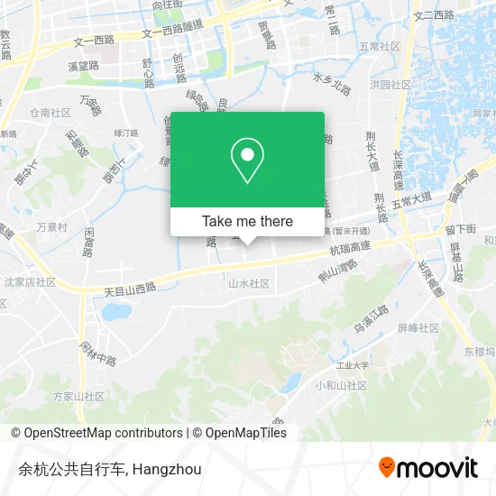 余杭公共自行车 map