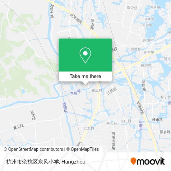 杭州市余杭区东风小学 map
