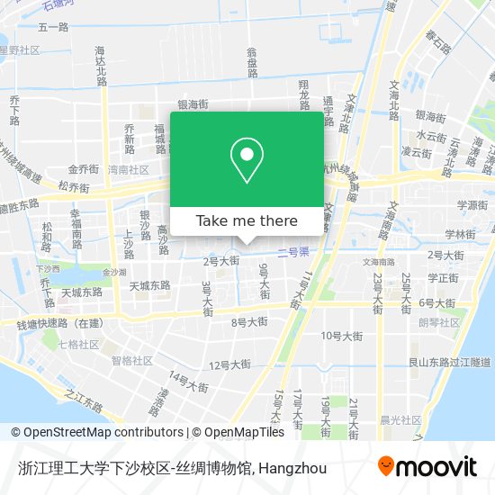浙江理工大学下沙校区-丝绸博物馆 map