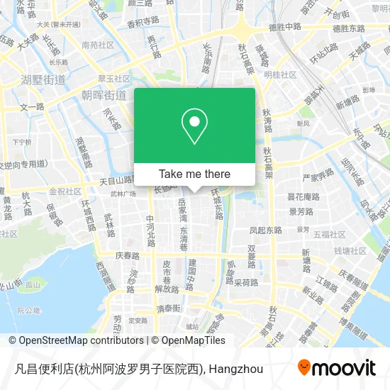 凡昌便利店(杭州阿波罗男子医院西) map