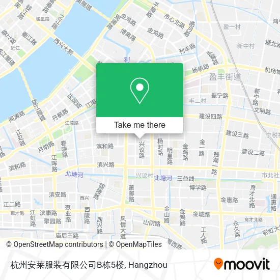 杭州安莱服装有限公司B栋5楼 map