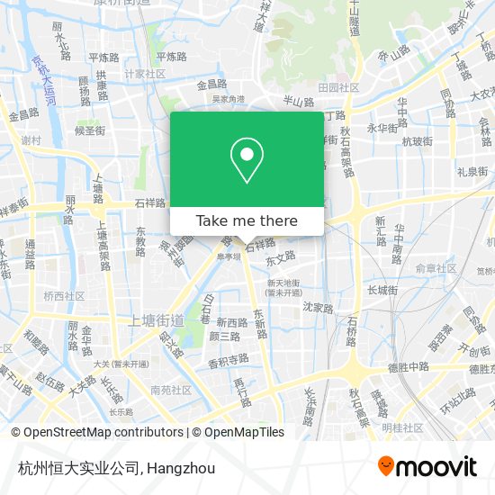 杭州恒大实业公司 map