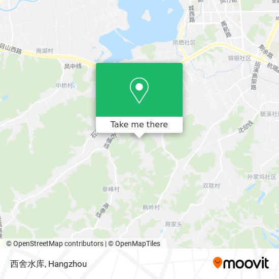 西舍水库 map