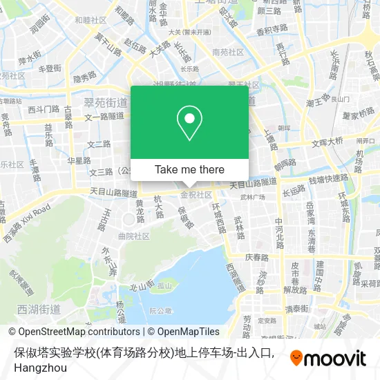 保俶塔实验学校(体育场路分校)地上停车场-出入口 map