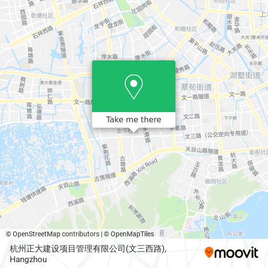 杭州正大建设项目管理有限公司(文三西路) map