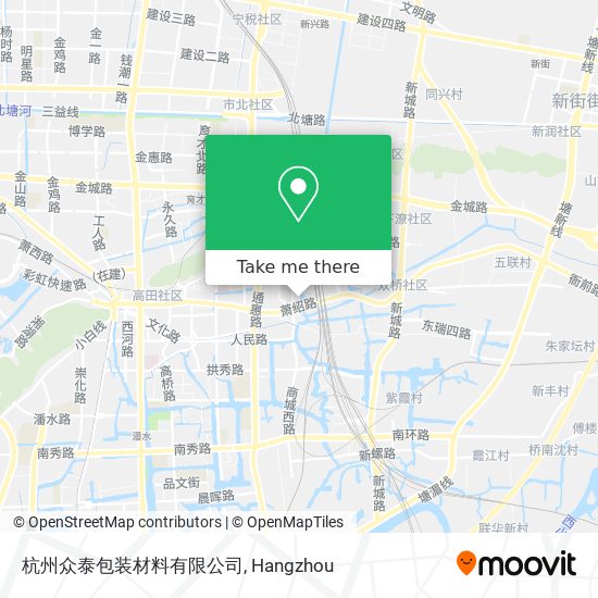 杭州众泰包装材料有限公司 map