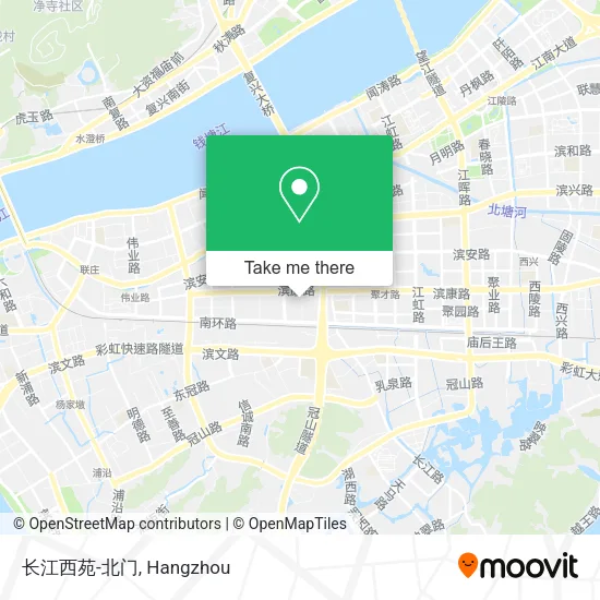 长江西苑-北门 map