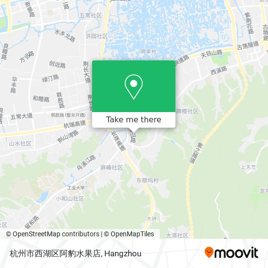 杭州市西湖区阿豹水果店 map