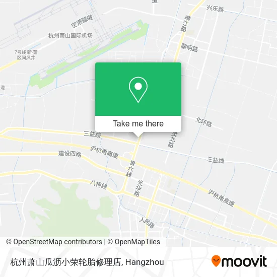杭州萧山瓜沥小荣轮胎修理店 map