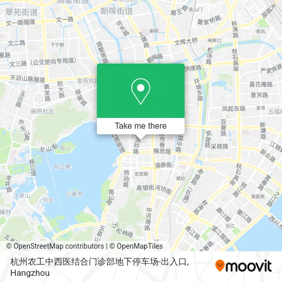 杭州农工中西医结合门诊部地下停车场-出入口 map