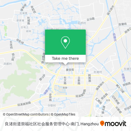 良渚街道崇福社区社会服务管理中心-南门 map