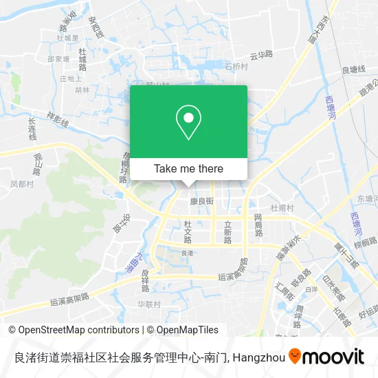 良渚街道崇福社区社会服务管理中心-南门 map