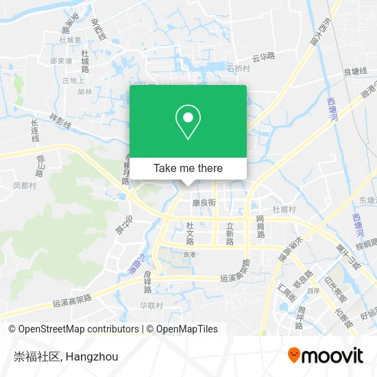 崇福社区 map
