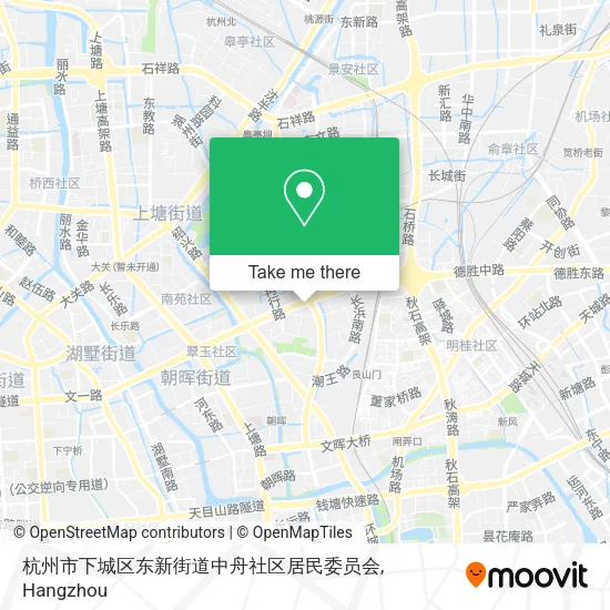 杭州市下城区东新街道中舟社区居民委员会 map