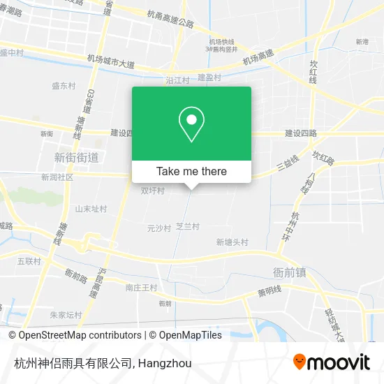杭州神侣雨具有限公司 map