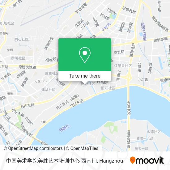 中国美术学院美胜艺术培训中心-西南门 map