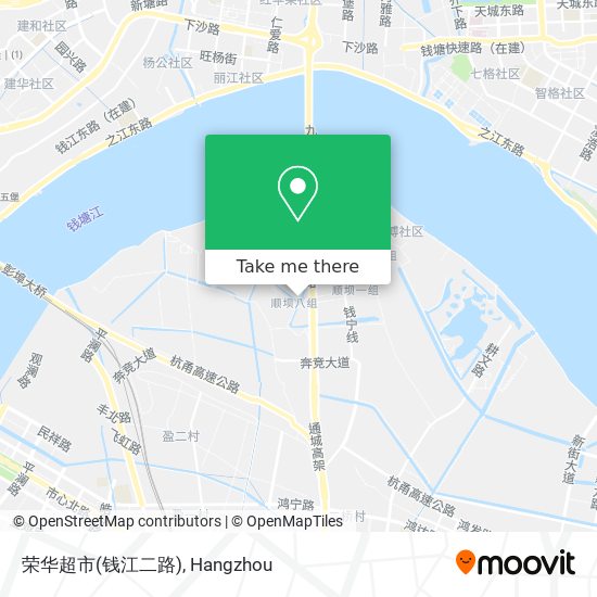 荣华超市(钱江二路) map