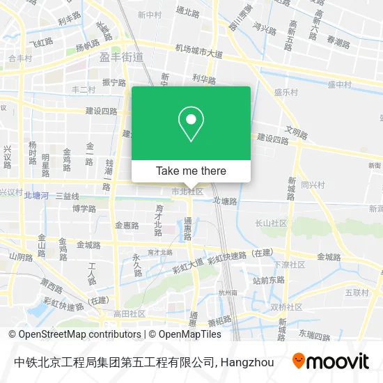 中铁北京工程局集团第五工程有限公司 map