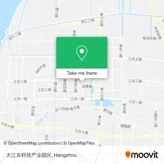大江东科技产业园区 map