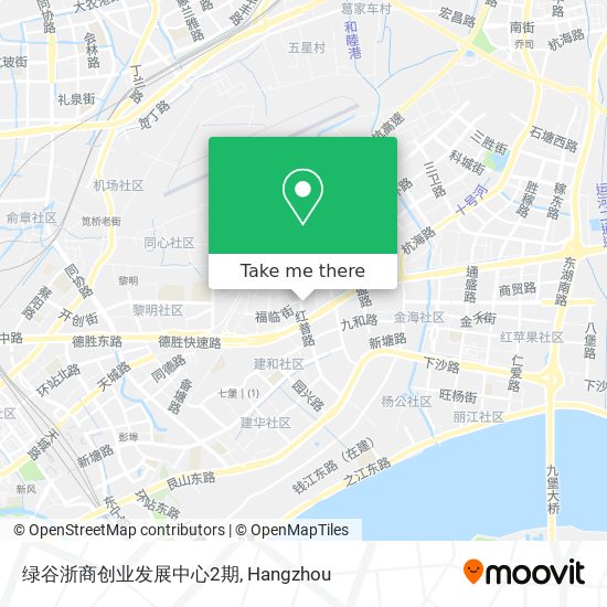绿谷浙商创业发展中心2期 map