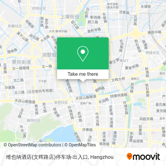 维也纳酒店(文晖路店)停车场-出入口 map