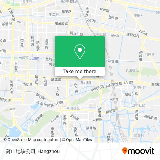 萧山地铁公司 map