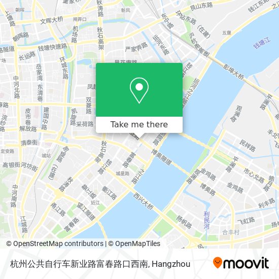 杭州公共自行车新业路富春路口西南 map