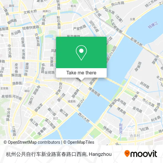 杭州公共自行车新业路富春路口西南 map