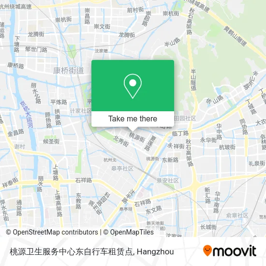 桃源卫生服务中心东自行车租赁点 map