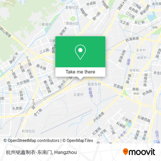 杭州铭鑫制衣-东南门 map