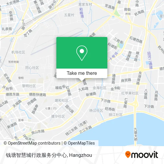 钱塘智慧城行政服务分中心 map