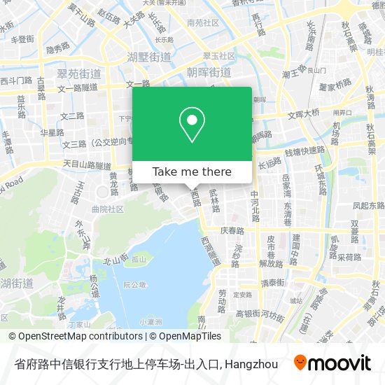 省府路中信银行支行地上停车场-出入口 map