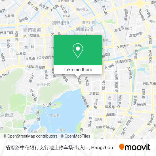 省府路中信银行支行地上停车场-出入口 map