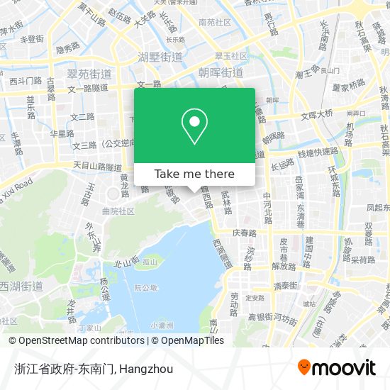 浙江省政府-东南门 map