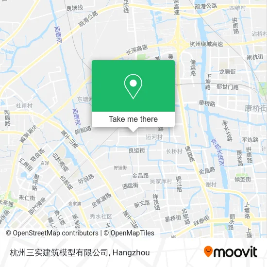 杭州三实建筑模型有限公司 map